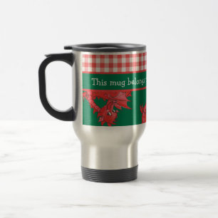 Fun Travel Mug zu personalisieren: Niedliche rote  Reisebecher