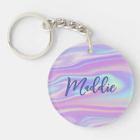 Fun Trendy Faux Iridescent Personalized w/ Name