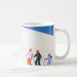 Fun Trendy Happy Holidays Ski Resort Kaffeetasse