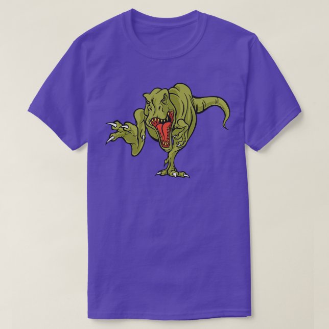 Fun TRex Zeichnend T-Shirt (Design vorne)
