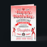 Fun TRINIDADIAN Daughter Rot und Grau Geburtstag Karte<br><div class="desc">Jeder Geburtstag ist etwas Besonderes,  aber jemanden zu feiern,  der das Leben lebenswert macht,  das ist unbezahlbar.</div>