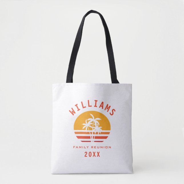Fun Tropical Beach Summer Vacacation Family Wieder Tasche (Vorderseite)