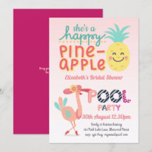 Fun Tropical Flamingo Pool Party Pink Blau Moderne