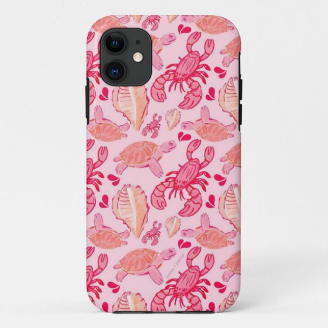 Fun Tropical Pink Case-Mate iPhone Hülle (Rückseite)
