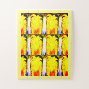 Fun tropische gelbe Kunst