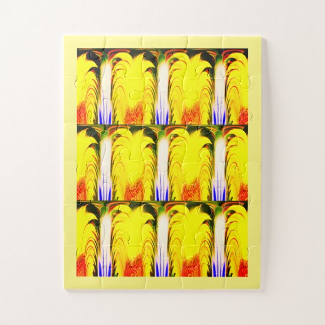 Fun tropische gelbe Kunst (Vertikal)