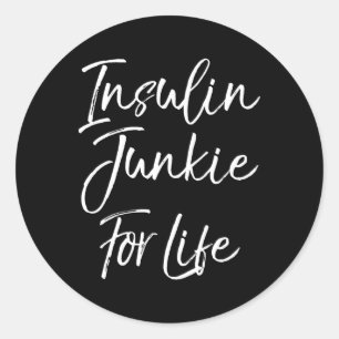 Fun Typ 1 Diabetes Sprichwort Niedlich Insulin Jun Runder Aufkleber