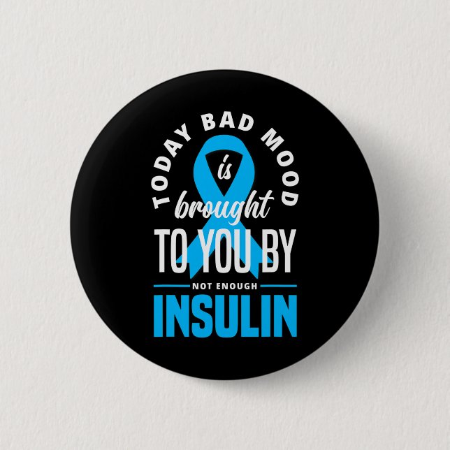 Fun Typ 1 Diabetes T1D Warrior Fun Diabetes Button (Vorderseite)
