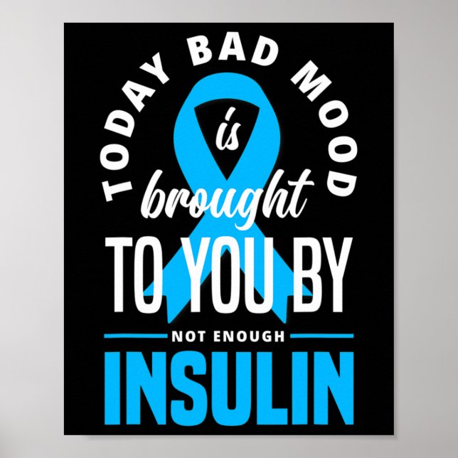 Fun Typ 1 Diabetes T1D Warrior Fun Diabetes Poster (Vorne)