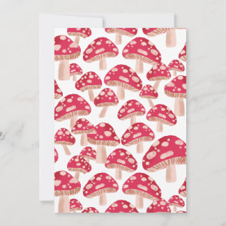 Fun Typ Mushroom Thema Geburtstagsveranstaltung Einladung