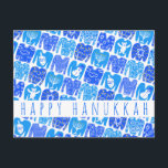 Fun Ugly Chanukah Sweaters Niedlich CUSTOM Urlaub Postkarte<br><div class="desc">Passen Sie diese Karte an,  indem Sie Ihren eigenen Text über den niedlichen Hintergrund hinzufügen. Karo meinen Shop für mehr Farben und Designs oder lass mir wissen,  ob Sie etwas Angewohntes wollen. Danke für den Einkauf mit mir!</div>