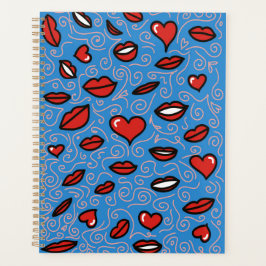 Fun und Bold Lips Muster Planer