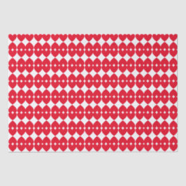 Fun und Elegantes Muster roter Herzen Seidenpapier