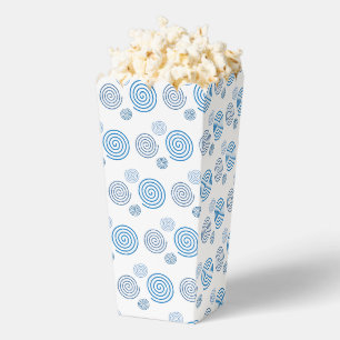 Fun und Extravagant Blue Spirals Popcorn Geschenkschachtel