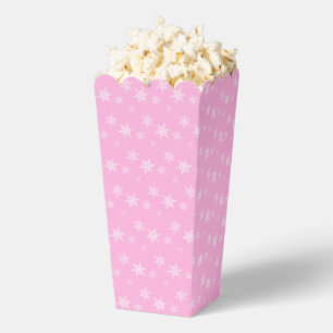 Fun und Extravagant Snowflake Pink Popcorn Geschenkschachtel