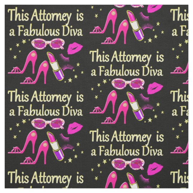FUN UND FABULOUS ATTORNEY DIVA DESIGN STOFF (Muster)