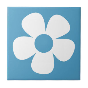 Fun und Funky 60er 70er Retro Blume Fliese