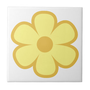 Fun und Funky 60er 70er Retro Blume Keramik Tile Fliese