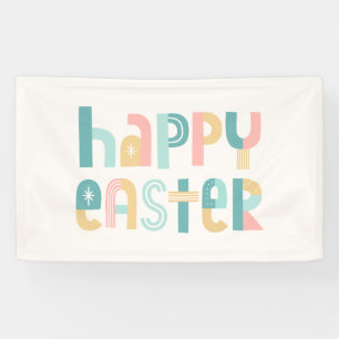 Fun und Funky Typografie Osterdesign Banner