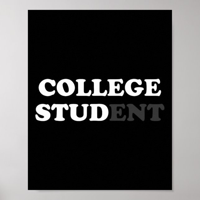 Fun Uni Student Geschenke für Männer Uni Stud Sar Poster (Vorne)