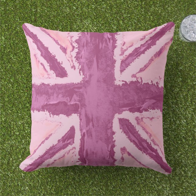 Fun Union Jack Flag Kunst von Heva Weva Kissen (Gras)
