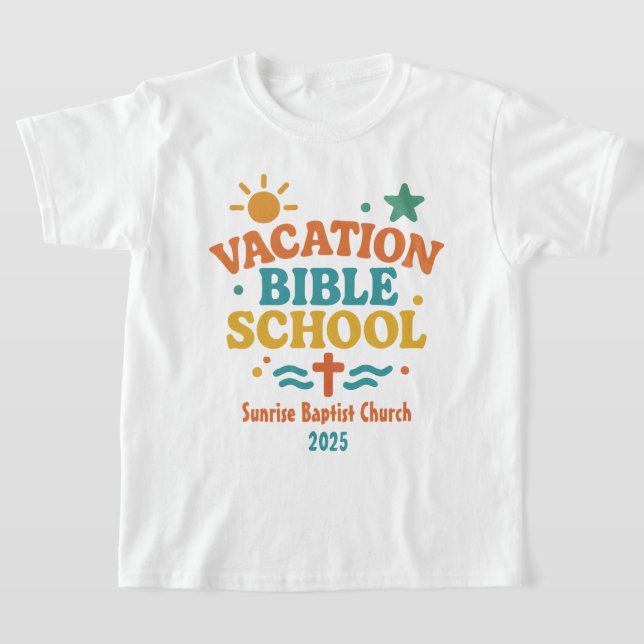 Fun Vacation Bible School VBS Kirche Name & Jahr T-Shirt (Ablage )
