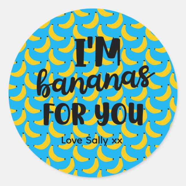 Fun Valentine Favor for Friends, Classmates & Coup Runder Aufkleber (Vorderseite)