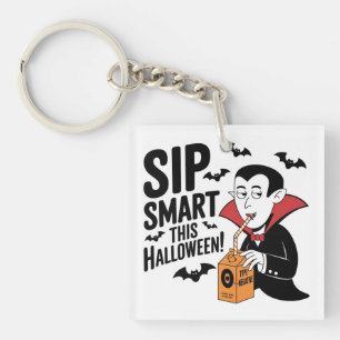 Fun Vampire-Themed Halloween-Design Schlüsselanhänger