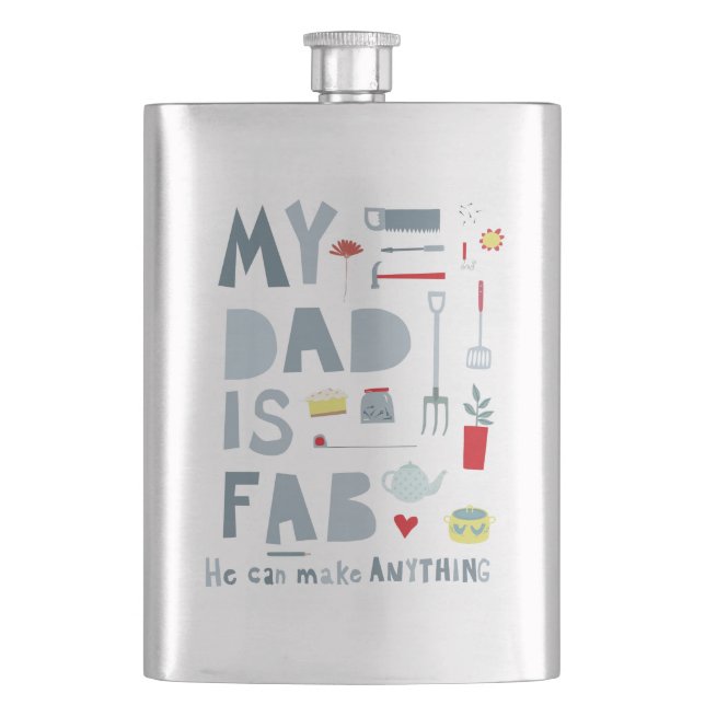 Fun Vater Flachmann (Vorderseite)