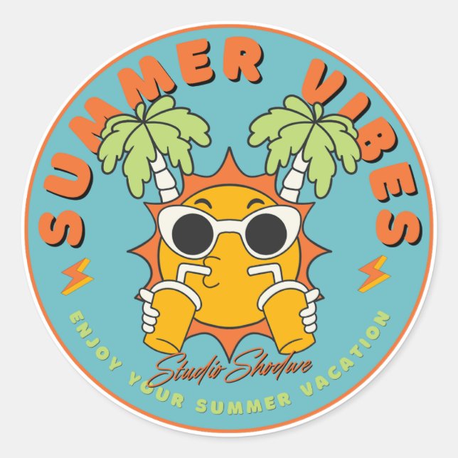 Fun Vibes Sticker (Vorderseite)