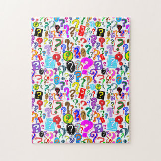 Fun Vibrant Muster der Fragezeichen