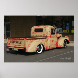 FUN VINTAG CHEVY TRUCK POSTER
