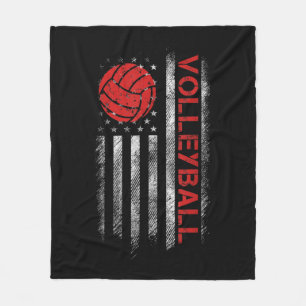 Fun Volleyball Design für Männer Frauen USA Patrio Fleecedecke