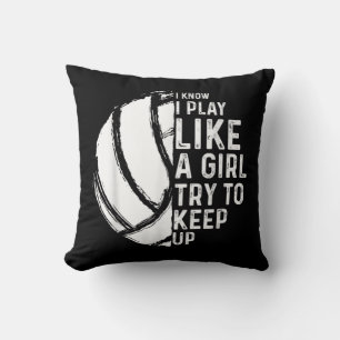 Fun Volleyball Design Mädchen Frauen Jugend Tee Sp Kissen