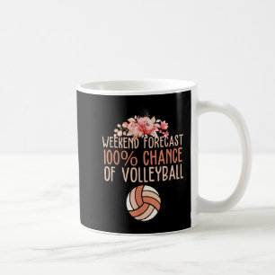 Fun Volleyball Weekend Prognose Volleyball Boho Fl Kaffeetasse