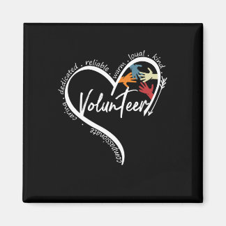 Fun Volunteer Graphic T-Shirts kehrt zur School Ar Magnet