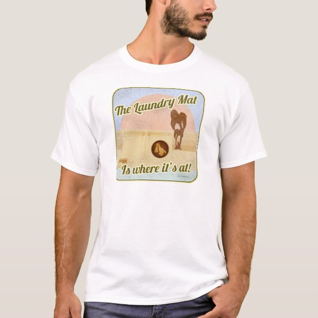 Fun Wäsche Mat Goofy Cartoon Slogan T-Shirt (Vorderseite)