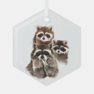 Fun Wasserfarbe Spaß Familie Freunde Tierart Ornament Aus Glas