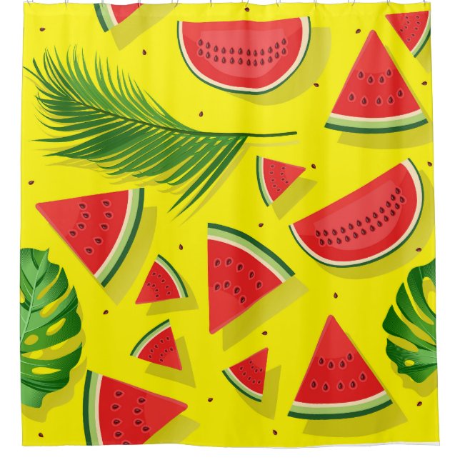 Fun Watermelon Duschvorhang - Sonnenschirme (Vorderseite)