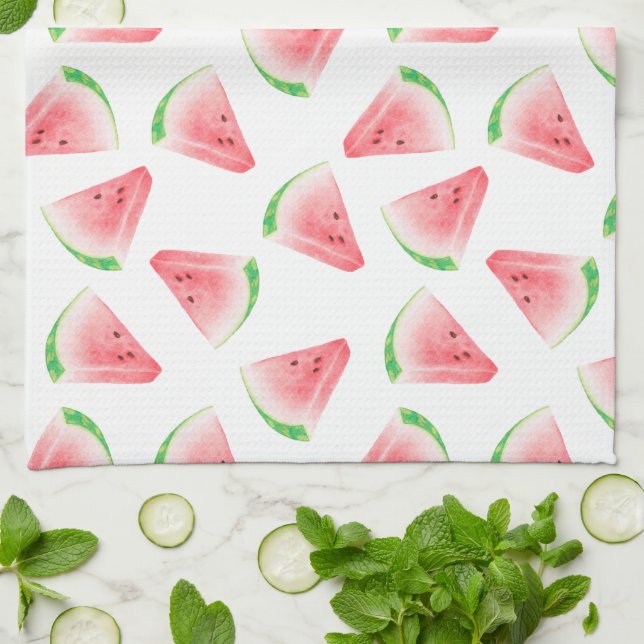 Fun Watermelon Serviette de cuisine (Plié)