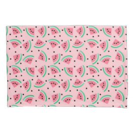 Fun Watermelon Slice Pattern Summer Vibes Kissenbezug