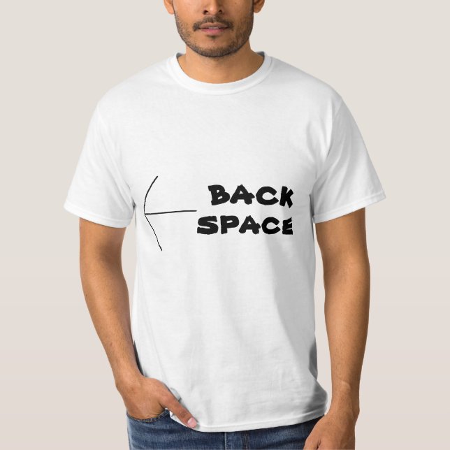Fun Web Lingo BACK SPACE T-Shirt in Shirts (Vorderseite)