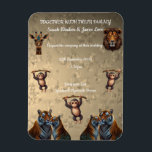 Fun Wedding Zoo Magnet<br><div class="desc">Niedlicher Spaß Zoo Magnet einladen</div>