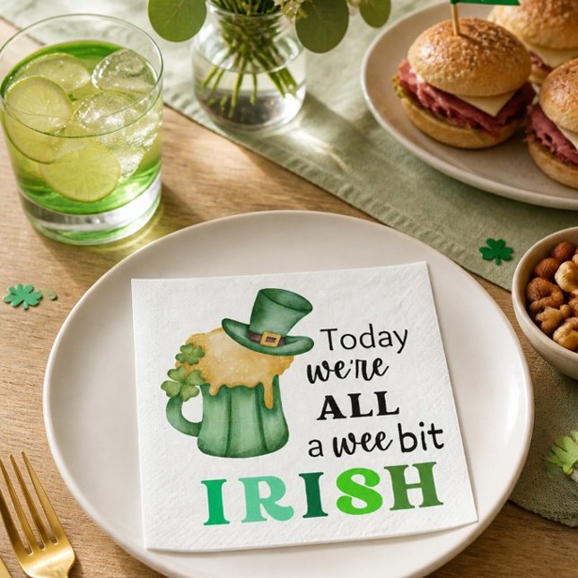 Fun Wee Bit Irish Cocktail Napkins Serviette (Von Creator hochgeladen)