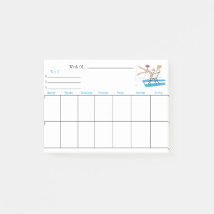 Fun Weekly Planer Post-It Notes Klebezettel