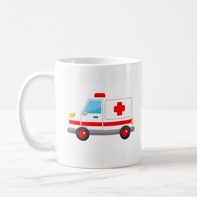 Fun WeeWoo Notfall-Rettungsfahrer Übergabe Kaffeetasse (Links)
