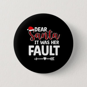 Fun Weihnachten Matching Paare Seine Hers Pajamas Button
