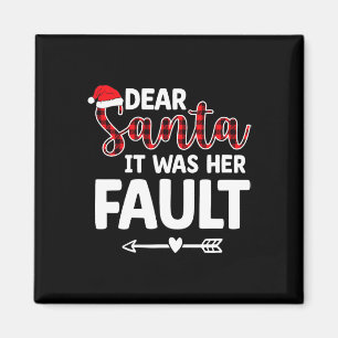 Fun Weihnachten Matching Paare Seine Hers Pajamas Magnet