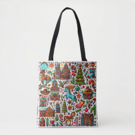 Fun Western Pattern Weihnachten Tasche