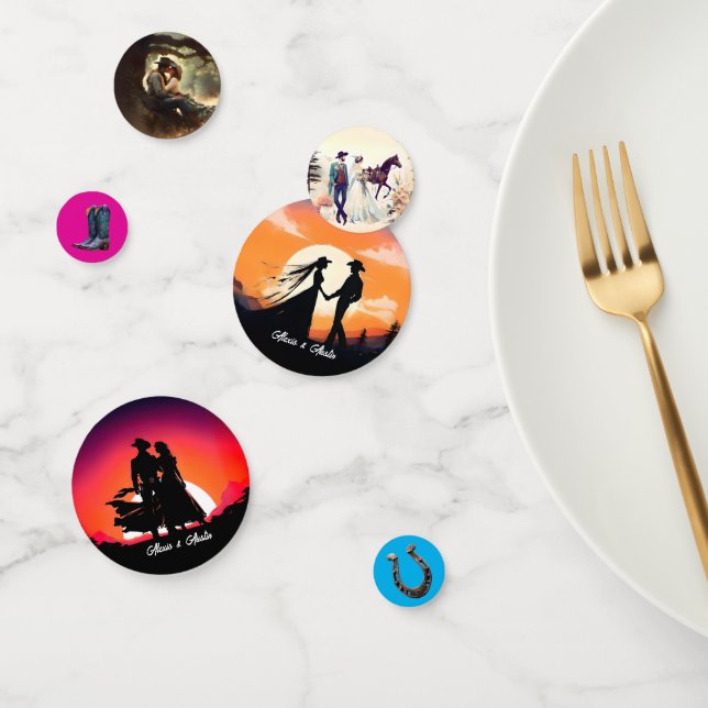 Fun Western Style Konfetti (Gruppe)